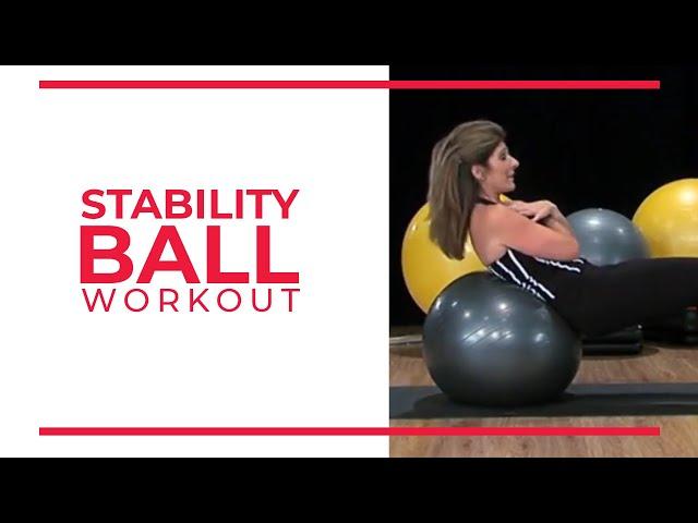 Easy Stability Ball Workout Routine | Walk At Home Fitness Videos