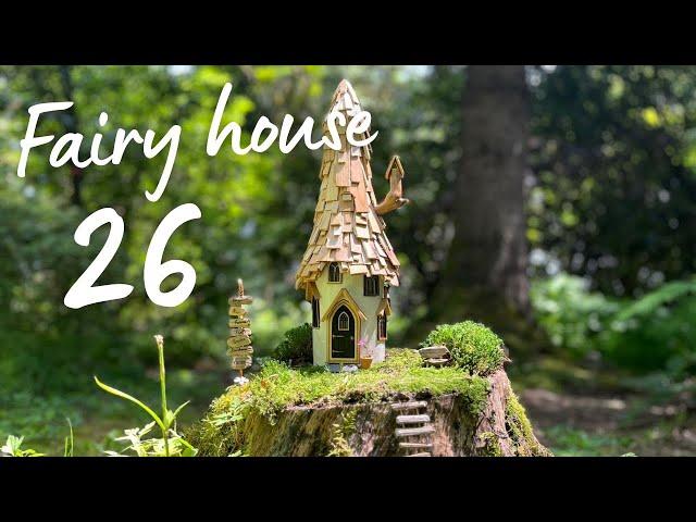 Handcrafted Outdoor Fairy House Using Polymer Clay