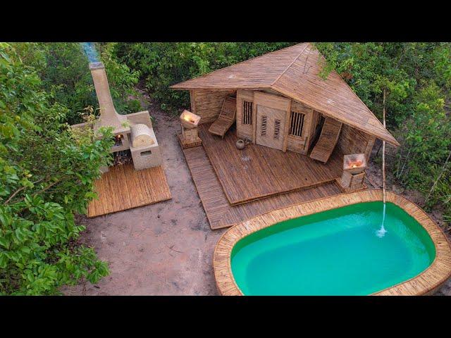 Top3 In 1 How Build Private Villa And Private Swimming Luxury With Oven Pizza Fireplace