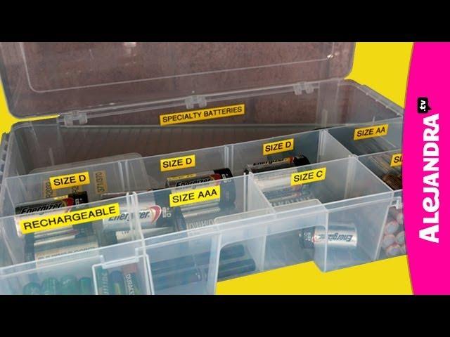 How to Organize Batteries (Part 9 of 9 Home Office Organization Series)