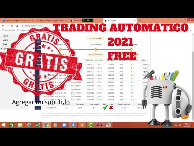 BINARY BOT -  2021  TRADING AUTOMATICO