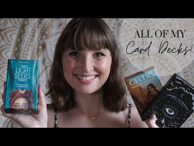 All of my Oracle, Tarot, Affirmation, Lenormand, and Fortune Telling Card Decks! – Card Collection