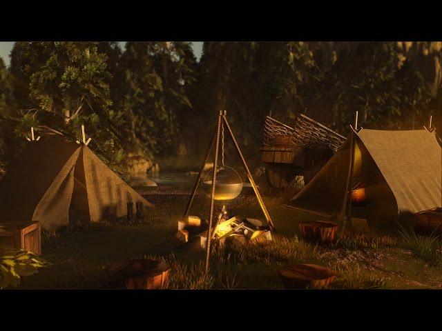 River Campsite - Relaxing Nature Sounds | 2 Hours 