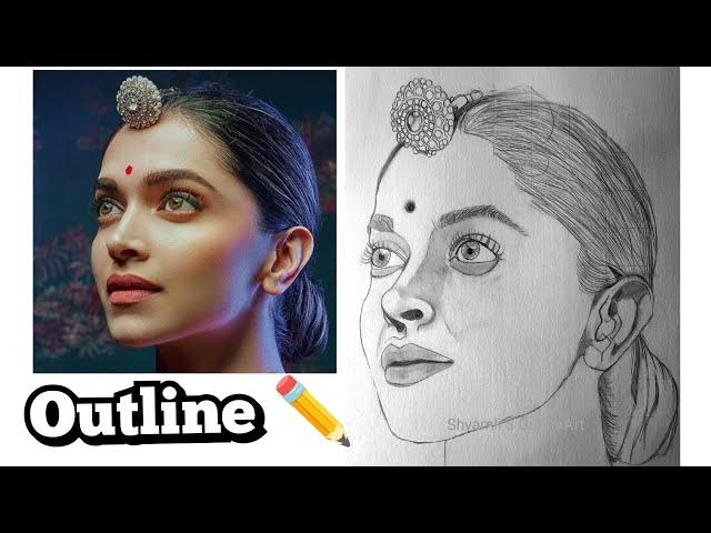 How to Draw Perfect Outline for Beginners / Shyamli S Gupta Art / part -1