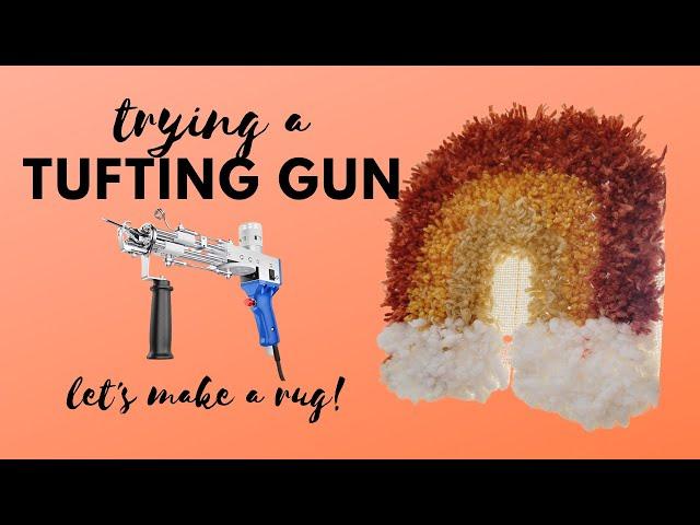 Trying a TUFTING GUN for the FIRST TIME! | FUN FAST AND EASY