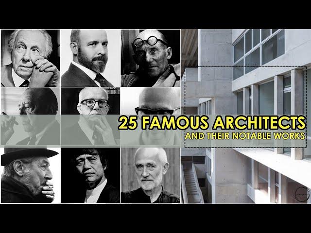 IMPORTANT NATA & JEE Questions|25 FAMOUS ARCHITECTS OF ALL TIME AND THEIR  WORKS | The Rough Book|