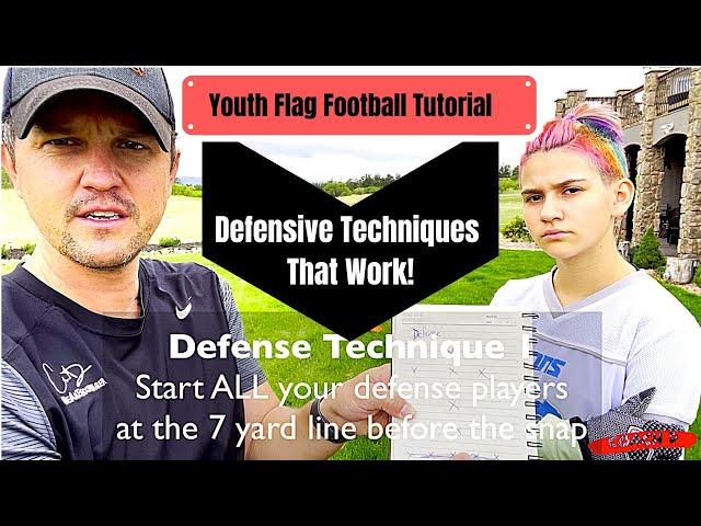 Youth Flag Football Tutorial for First Time Coaches | Defense techniques That Work | Fundamentals