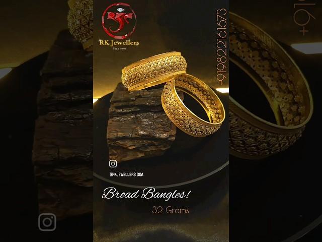 Discover the perfect fusion of style and comfort in our lightweight bangles @RKjewellers.goa_best