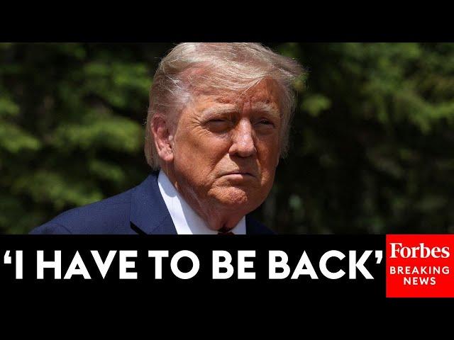 JUST IN: President Trump Explains Why He's Leaving The G7 Early As Israel, Iran Tensions Escalate