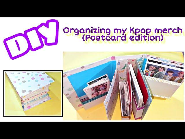 DIY BTS POSTCARD ORGANIZER/ Organizing my Kpop merch / ARMY MayC