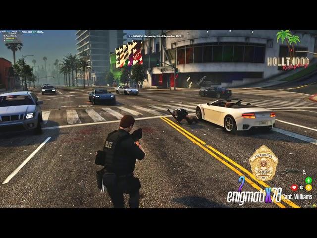 FivePD Shenanigans with Firehouse Gaming | HollywoodRP Live