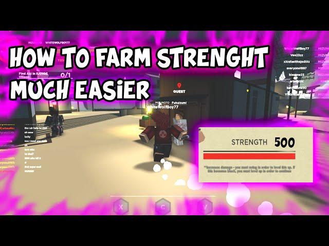 Ro - Slayer How to farm Strength easier | Tutorial | Roblox