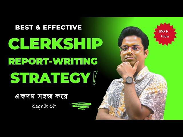 PSC Clerkship Mains Descriptive English Report Writing | Part-1|Sagnik Sir