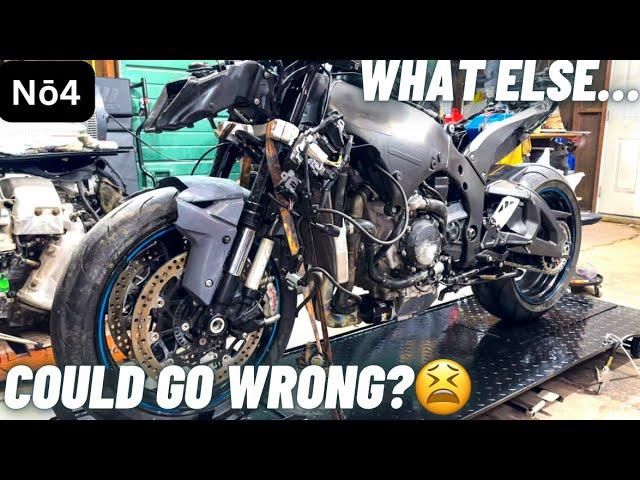 Rebuilding A Wrecked 2020 Kawasaki Ninja ZX10R - Part 4