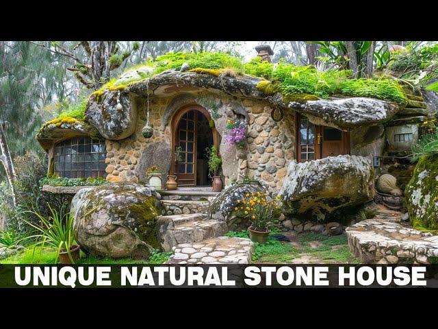 Unique natural stone houses blend with nature