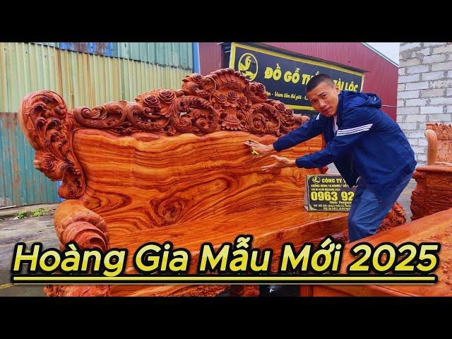 Cận Cảnh Bộ Bàn Ghế Hoàng Gia Mẫu Mới Nhất 2025 - Đồ Gỗ Thắng Tài Lộc