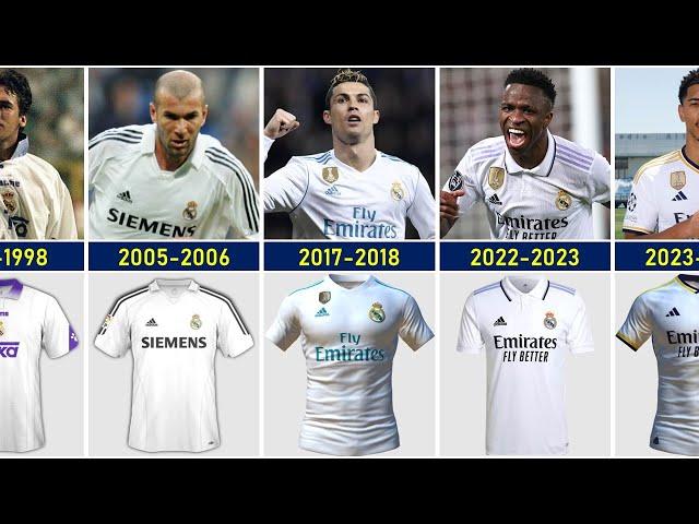 LOS BLANCOS Evolution REAL MADRID Jersey Home 1984-2023