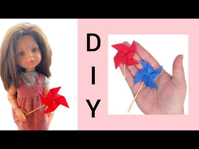 Dollhouse Spinner Toy Windmills For Dolls Summer Garden Party Beach Accessory For 13-14 Inch Dolls