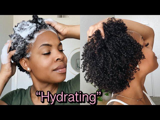 My Hydrating wash day routine! for | Dry Natural Hair |