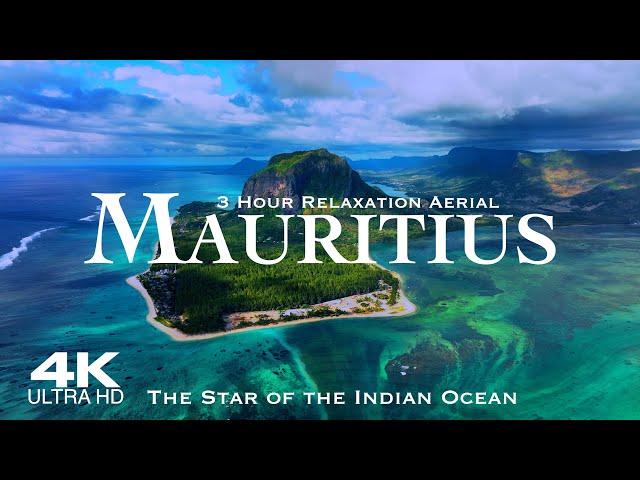 [4K] MAURITIUS  3 Hour Drone Aerial Relaxation Film