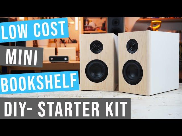 Mini Cool Bookshelf Speaker Build | DIY | Low Cost - Dayton/Peerless Kit | Two Crossover Options