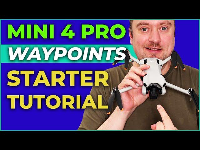 Mini 4 Pro Waypoints Tutorial! FINALLY Supported in a DJI Mini Drone!