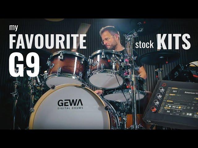 Playing my FAVOURITE KITS of the Gewa G9 electronic drum sound module