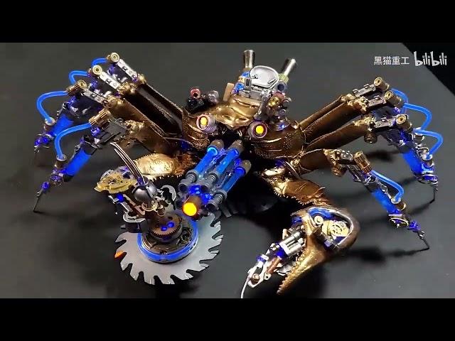 Hobby building crab shells to a cyber robot  model- Best DIY hobby video 2022