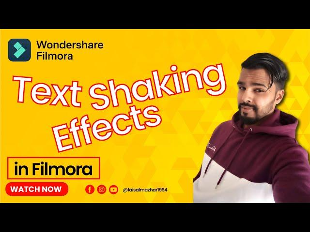 Text Shaking Effects in Filmora - Shake Text Effect in Filmora - Filmora Tutorial