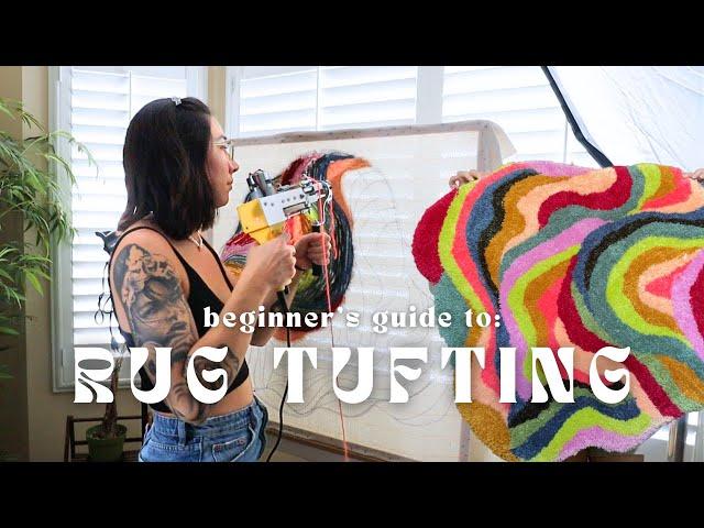 rug tufting for beginners *how to make a rug*