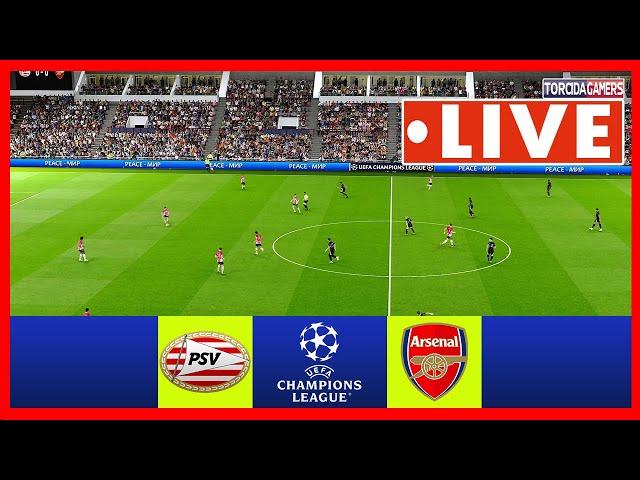 PSV vs Arsenal LIVE | UEFA Champions League 24/25 | Full Match LIVE Today Highlights