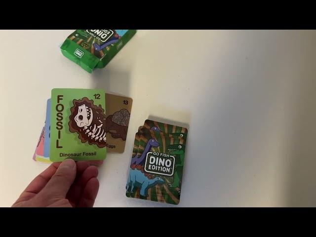 Wreathy Games®   Go Fish Dino Edition™ Card Game Deck Review