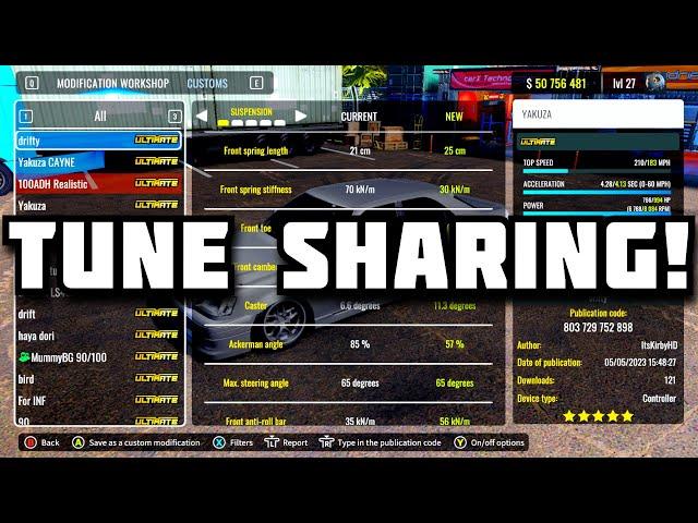 CarX - Tune Setup Sharing FULL GUIDE!