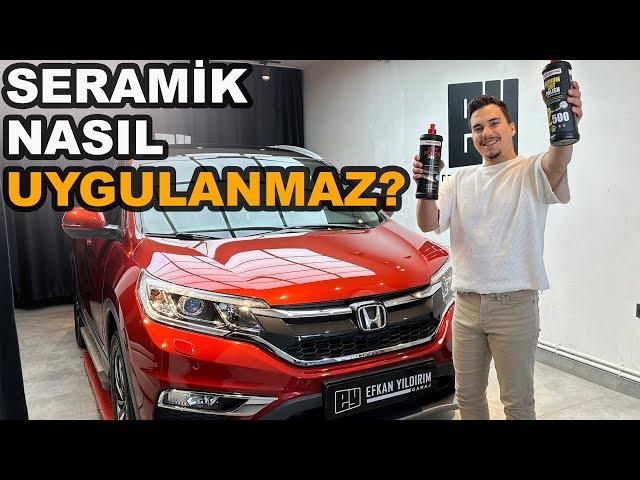 KOMPLE BOYALI DAMGASI YİYECEK OLAN HONDA CRV'Yİ KURTARDIK.