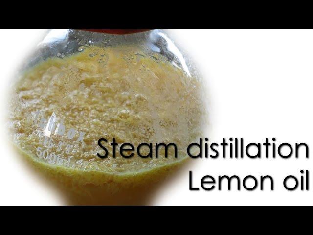 Steam distillation - Lemon essential oil 