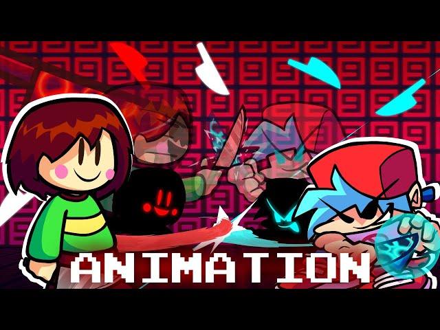 Chara vs BF Knife Fight (Friday Night Funkin' Animation)