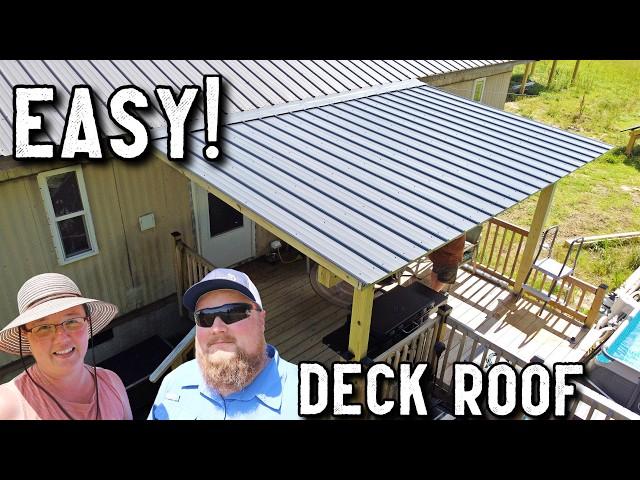 Adding a Roof to our Mobile Home Deck