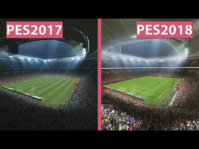 PES 2017 vs. PES 2018 on PC – Graphics Comparison