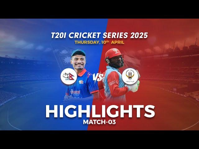 Quadrangular T20 Series 2025 | Match 3 Highlights | Nepal VS Kuwait
