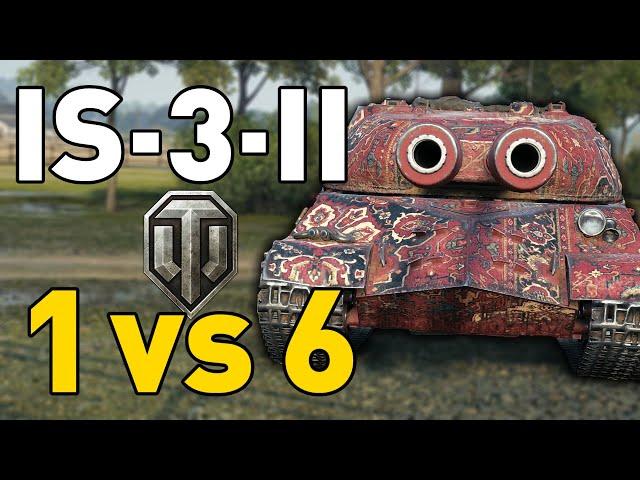 IS-3-II GOES 1 vs 6 in World of Tanks!