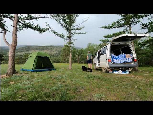 Single camping - Siberia - Lake Baikal | vanlife | relax | asmr |