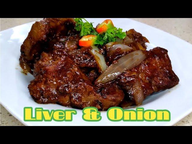 Delicious Liver and Onion Recipe//How to cook Tender Liver and Onion//Easy Beef Liver Recipe