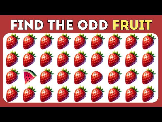 Find the ODD One Out - Fruit Edition 19 Epic Levels Emoji Quiz