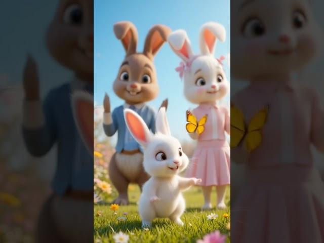 The Bunny Love Story — Part 3 Baby Bunny’s First  #CuteBunny #3DAnimation  #shortvideo
