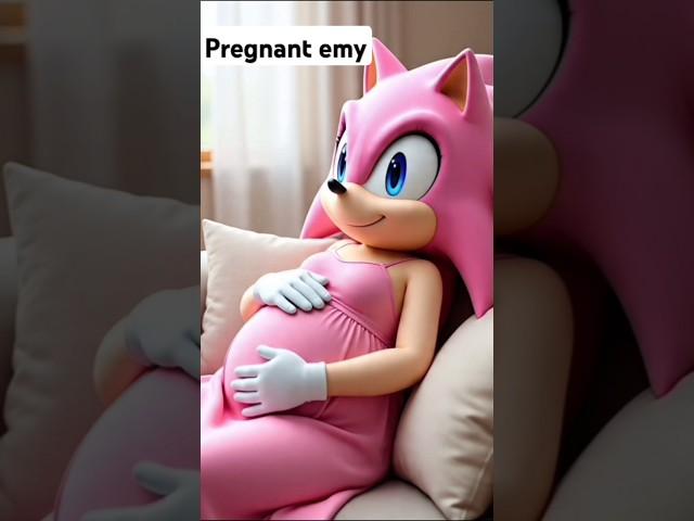 Pregnant sonic Hurt|Pregnant Sonic|Sonic Cartoon#yt short#ai short#funny #cute#sonic