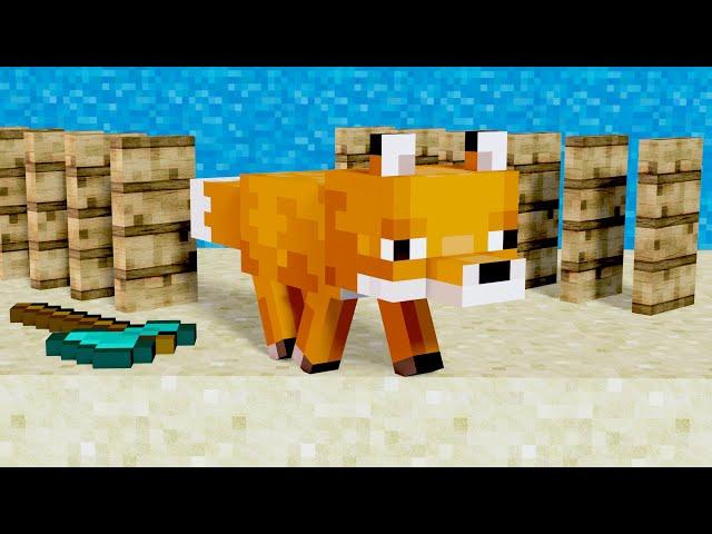 Minecraft Domino Effect Animation | Fox effect