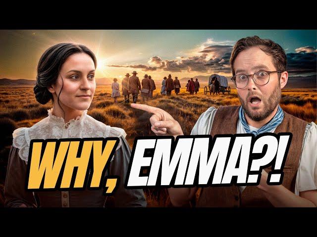 Why didn't Emma Smith go west with the Saints?