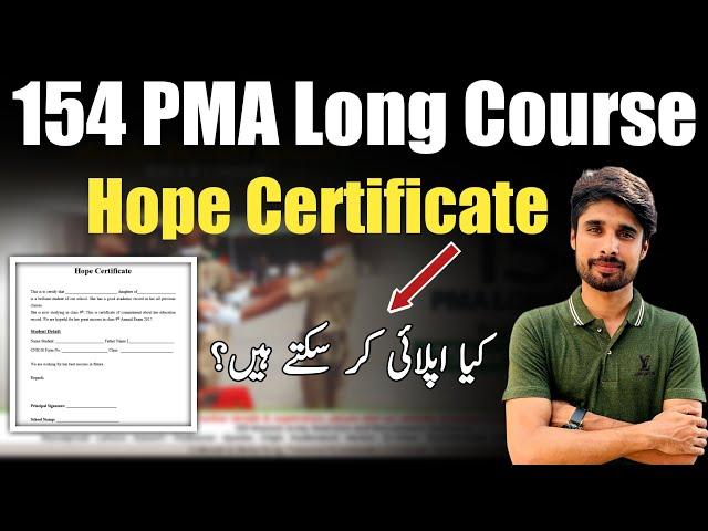 How to Apply for PMA 154 Long Course on Hope Certificate? || 154 PMA Hope Certificate