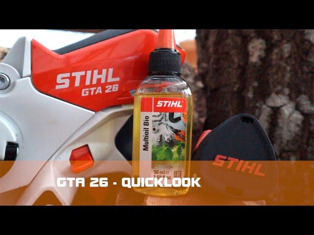 STIHL GTA 26 Quick Look