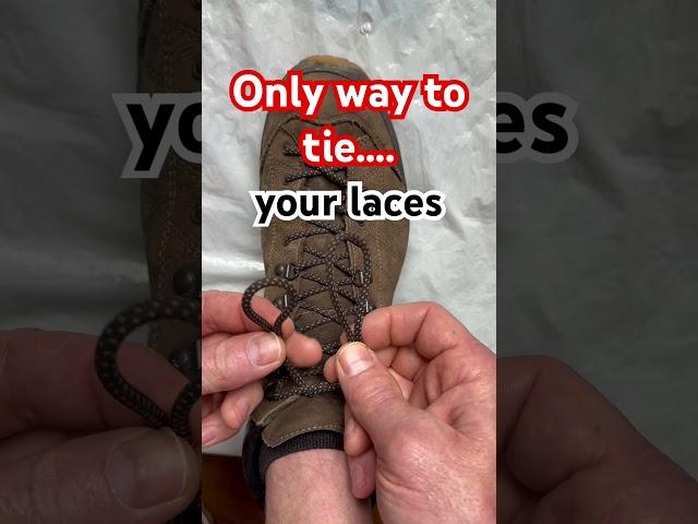 How to tie a shoe lace the best way @HandyHQs #diy